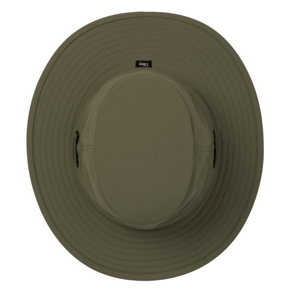 Olive Green Wide Brim Sun Hat - Picture 3 of 5